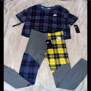 Nike Plaid matching set